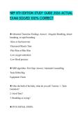 NRP 8TH EDITION STUDY GUIDE 2026 ACTUAL EXAM SOLVED 100&percnt; CORRECT