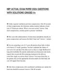 NRP ACTUAL EXAM PAPER 2026 QUESTIONS WITH SOLUTIONS GRADED A&plus;