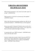 VIRGINIA REGISTERED  TECHNICIAN TEST QUESTIONS AND ANSWERS 2026