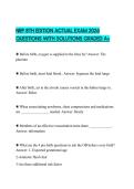 NRP 8TH EDITION ACTUAL EXAM 2026 QUESTIONS WITH SOLUTIONS GRADED A&plus;