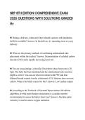 NRP 8TH EDITION COMPREHENSIVE EXAM 2026 QUESTIONS WITH SOLUTIONS GRADED A&plus;