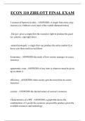 ECON 110 ZIRLOTT FINAL EXAM QUESTIONS AND ANSWERS 2026