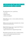 NRP 8TH EDITION TEST BANK 2026 COMPLETE QUESTIONS AND CORRECT ANSWERS