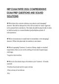 NRP EXAM PAPER 2026 COMPREHENSIVE EXAM PREP QUESTIONS AND SOLVED SOLUTIONS