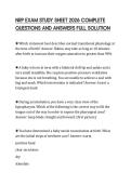 NRP EXAM STUDY SHEET 2026 COMPLETE QUESTIONS AND ANSWERS FULL SOLUTION