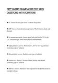 NRPP RADON EXAMINATION TEST 2026 QUESTIONS WITH SOLUTIONS