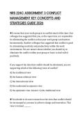 NRS 224C ASSIGNMENT 3 CONFLICT MANAGEMENT KEY CONCEPTS AND STRATEGIES GUIDE 2026