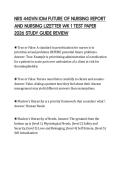 NRS 440VN IOM FUTURE OF NURSING REPORT AND NURSING LIZETTER WK 1 TEST PAPER 2026 STUDY GUIDE REVIEW