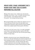 NRS429 WEEK 3 FAMILY ASSESSMENT PART II REVIEW STUDY SHEET 2026 ACCURATE RESPONSES FULL SOLUTION