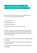NRSG 1424 ACTUAL EXAM PAPER 2026 QUESTIONS WITH SOLUTIONS GRADED A&plus;