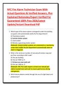 NYC Fire Alarm Technician Exam With Actual Questions & Verified Answers&comma; Plus Explained Rationales&sol;Expert Verified For Guaranteed 100&percnt; Pass 2026&sol;Latest Update&sol;Instant Download Pdf