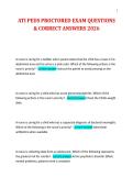 ATI PEDS PROCTORED EXAM QUESTIONS & CORRECT ANSWERS 2026