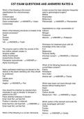 CST EXAM QUESTIONS AND ANSWERS RATED A