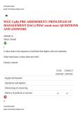 WGU C483 PRE ASSESSMENT&colon; PRINCIPLES OF MANAGEMENT &lpar;IAC1&rpar; PIAC 2026-2027 QUESTIONS AND ANSWERS 