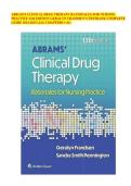 ABRAM&rsquo;S CLINICAL DRUG THERAPY RATIONALES FOR NURSING PRACTICE 13th EDITION GERALYN FRANDSEN&rsquo;S TESTBANK COMPLETE GUIDE 2024-2025 &lpar;ALL CHAPTERS 1-61&rpar;&lowbar;compressed &lpar;1&rpar;&period;pdf