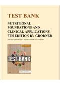 Test Bank for Nutritional Foundations and Clinical Applications 7th Edition &vert; 2026&sol;2027 Nursing & Health Science Exam Review Guide