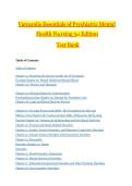 Test Bank for Varcarolis Essentials of Psychiatric Mental Health Nursing 3rd Edition &vert; 2026&sol;2027 NCLEX & Mental Health Exam Review