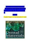 Test Bank for Dental Materials&colon; Foundations and Applications 11th Edition by John M&period; Powers & John C&period; Wataha &vert; 2026&sol;2027 Dental Exam Review