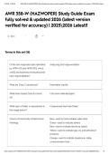 AWR 358-W &lpar;HAZWOPER&rpar; Study Guide Exam fully solved & updated 2026 &lpar;latest version verified for accuracy&rpar; &vert; 20252026 Latest&excl;&excl;