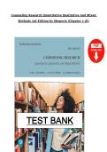 Counseling Research&colon; Quantitative&comma; Qualitative&comma; and Mixed Methods &lpar;3rd Edition&rpar; by Sheperis &ndash; Chapters 1&ndash;18 &ndash; Test Bank