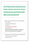 CETP Propane Delivery Operations Exam  Practice Questions And Correct Answers  &lpar;Verified Answers&rpar; Plus Rationale 2026  Q&A&vert; Instant Download Pdf