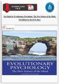 Test Bank for Evolutionary Psychology&colon; The New Science of the Mind&comma; 7th Edition by David M&period; Buss&vert;2026