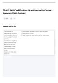 Package-&colon;&colon;SAP TS410  Exams 100&percnt; SOLVED