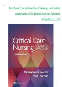 Test Bank for Critical Care Nursing &lpar;12th Edition&rpar; by Morton & Fontaine &ndash; Chapters 1&ndash;56 Complete Practice Questions