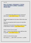 MHA 707 EXAM D &vert; FREQUENTLY TESTED  QUESTIONS WITH CORRECT ANSWERS &vert;  BRAND NEW&excl;