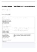 Strategic Mgmt&period; Ch 4 Exam with Correct Answers