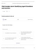 Utah burglar alarm Qualifying Agent Questions and Answers