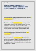 MHA 707 EXAM B COMBINED SETS &vert;  FREQUENTLY TESTED QUESTIONS WITH  CORRECT ANSWERS &vert; BRAND NEW&excl; 