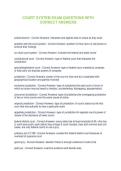 COURT SYSTEM EXAM QUESTIONS WITH CORRECT ANSWERS
