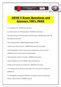 CEVO 5 Exam Questions and Answers 100&percnt; PASS