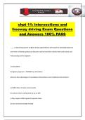 chpt 11&colon; intersections and freeway driving Exam Questions and Answers 100&percnt; PASS