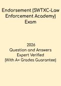 SWTXC Law Enforcement Academy Endorsement &ndash; Practice Test & Exam Prep Guide 2026