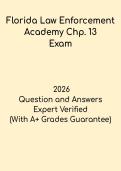 Florida Law Enforcement Academy Chapter 13 &ndash; Study Guide & Exam Review 2026