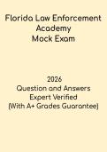 Florida Law Enforcement Academy Mock Exam &ndash; BLE Practice Test & State Exam Prep 2026