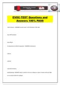 EVOC-TEST Questions and Answers 100&percnt; PASS