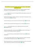 Tanium Written Assessment Questions with Correct Answers&vert; Latest Update