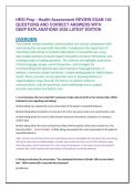 HESI Prep - Health Assessment REVIEW EXAM 140  QUESTIONS AND CORRECT ANSWERS WITH  DEEP EXPLANATIONS 2026 LATEST EDITION