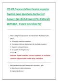 ICC M2 Commercial Mechanical Inspector  Practice Exam Questions And Correct  Answers &lpar;Verified Answers&rpar; Plus Rationale  2026 Q&A&vert; Instant Download Pdf 