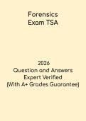 Forensics Exam TSA &ndash; Practice Test & Forensic Science Study Guide 2026