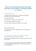 WEST COAST EMT BLOCK FINAL EXAM 2026 QUESTIONS AND CORRECT ANSWERS GRADED A&plus;  LATEST