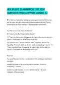 HESI RN EXIT EXAMINATION TEST 2026 QUESTIONS WITH ANSWERS GRADED A&plus;