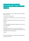 HESI RN EXIT PRACTICE EXAM FULL QUESTIONS AND CORRECT ANSWERS 2026 GRADED A&plus;