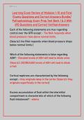 Pathophysiology Exam Review&colon; 690 Q&A&comma; Modules 1-10 & Final Exam Bundle