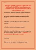 NFHS Baseball Rules 2026 Exam Prep &ndash; 200 Test Bank Questions & Answers PDF