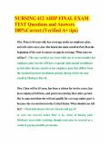NURSING 412 AHIP FINAL EXAM TEST Questions and Answers 100-Correct &lpar;Verified A&plus; tips&rpar;&period;pdf