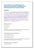 HESI A2 A&P ACTUAL EXAM REVIEW 130 QUESTIONS AND CORRECT ANSWERS WITH RATIONALES 2026&colon;2027 LATEST EDITION